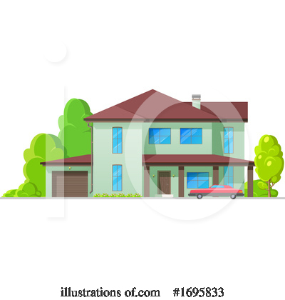Royalty-Free (RF) House Clipart Illustration by Vector Tradition SM - Stock Sample #1695833