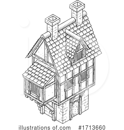 Royalty-Free (RF) House Clipart Illustration by AtStockIllustration - Stock Sample #1713660