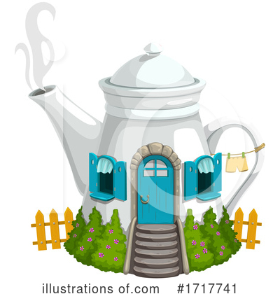 Tea Pot Clipart #1717741 by Vector Tradition SM