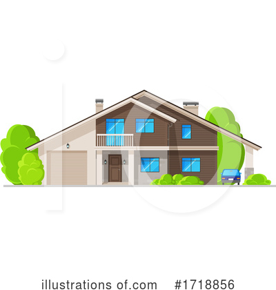 Royalty-Free (RF) House Clipart Illustration by Vector Tradition SM - Stock Sample #1718856