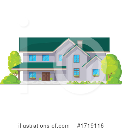 Royalty-Free (RF) House Clipart Illustration by Vector Tradition SM - Stock Sample #1719116