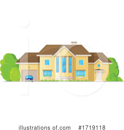 Royalty-Free (RF) House Clipart Illustration by Vector Tradition SM - Stock Sample #1719118