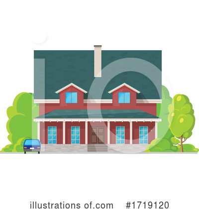 Royalty-Free (RF) House Clipart Illustration by Vector Tradition SM - Stock Sample #1719120