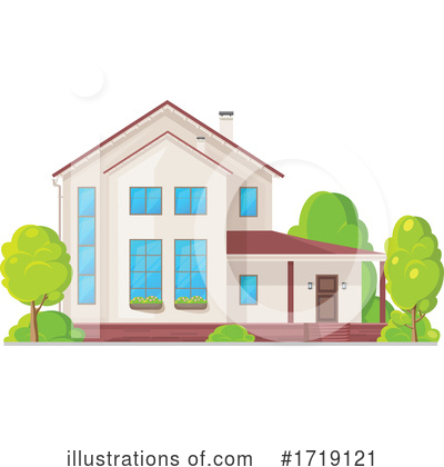 Royalty-Free (RF) House Clipart Illustration by Vector Tradition SM - Stock Sample #1719121