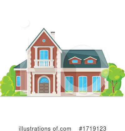 Royalty-Free (RF) House Clipart Illustration by Vector Tradition SM - Stock Sample #1719123