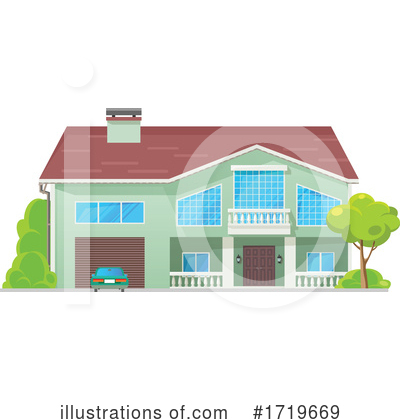 Royalty-Free (RF) House Clipart Illustration by Vector Tradition SM - Stock Sample #1719669