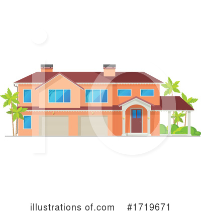 Royalty-Free (RF) House Clipart Illustration by Vector Tradition SM - Stock Sample #1719671