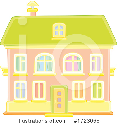 Royalty-Free (RF) House Clipart Illustration by Alex Bannykh - Stock Sample #1723066