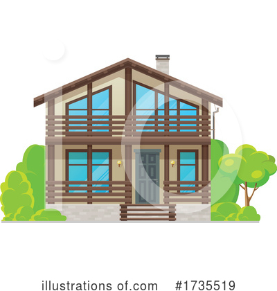 Royalty-Free (RF) House Clipart Illustration by Vector Tradition SM - Stock Sample #1735519