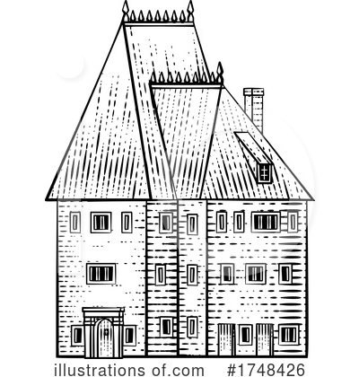 Royalty-Free (RF) House Clipart Illustration by AtStockIllustration - Stock Sample #1748426