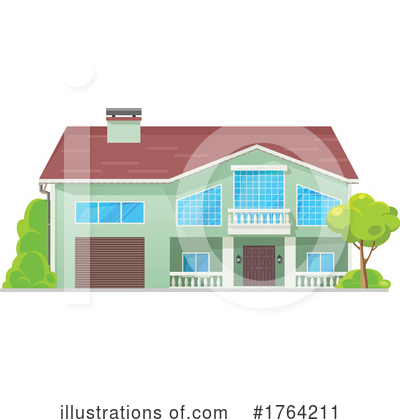 Royalty-Free (RF) House Clipart Illustration by Vector Tradition SM - Stock Sample #1764211