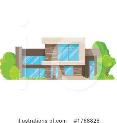 Royalty-Free (RF) House Clipart Illustration by Vector Tradition SM - Stock Sample #1768826