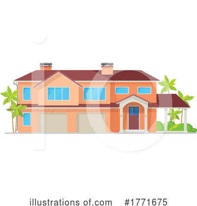 Royalty-Free (RF) House Clipart Illustration by Vector Tradition SM - Stock Sample #1771675
