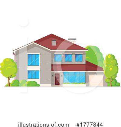 Royalty-Free (RF) House Clipart Illustration by Vector Tradition SM - Stock Sample #1777844