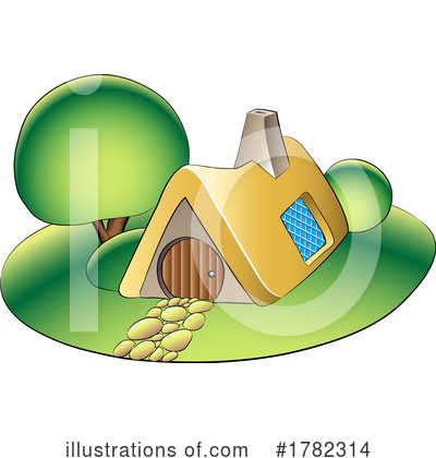 Royalty-Free (RF) House Clipart Illustration by cidepix - Stock Sample #1782314
