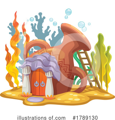 Mermaid House Clipart #1789130 by Vector Tradition SM