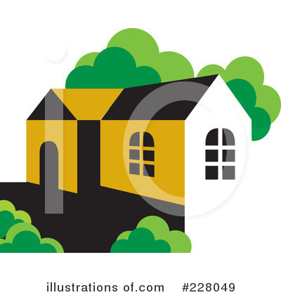 Royalty-Free (RF) House Clipart Illustration by Lal Perera - Stock Sample #228049
