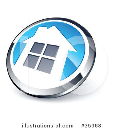 Royalty-Free (RF) House Clipart Illustration by beboy - Stock Sample #35968