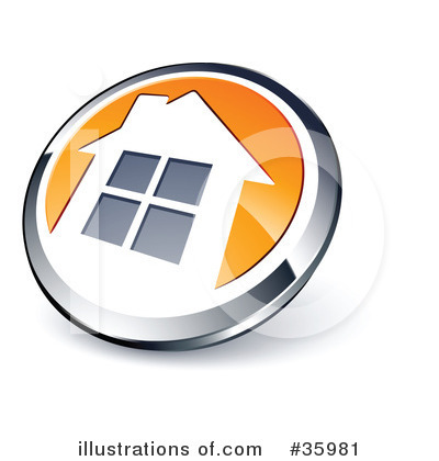 Royalty-Free (RF) House Clipart Illustration by beboy - Stock Sample #35981
