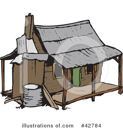 House Clipart #42784 by Dennis Holmes Designs
