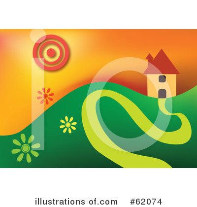 Royalty-Free (RF) House Clipart Illustration by chrisroll - Stock Sample #62074
