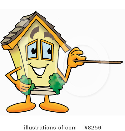 Royalty-Free (RF) House Clipart Illustration by Mascot Junction - Stock Sample #8256