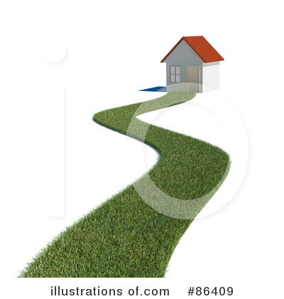 Royalty-Free (RF) House Clipart Illustration by Mopic - Stock Sample #86409