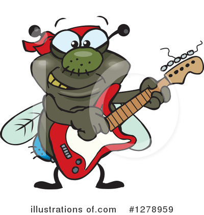 Royalty-Free (RF) House Fly Clipart Illustration by Dennis Holmes Designs - Stock Sample #1278959