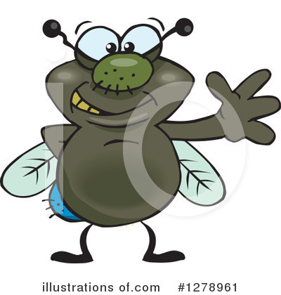 Royalty-Free (RF) House Fly Clipart Illustration by Dennis Holmes Designs - Stock Sample #1278961