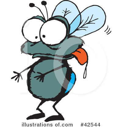 Housefly Clipart #42544 by Dennis Holmes Designs
