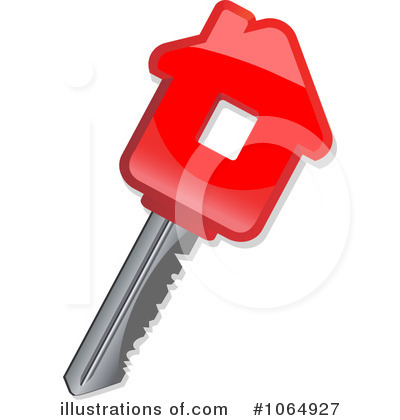 Royalty-Free (RF) House Key Clipart Illustration by Vector Tradition SM - Stock Sample #1064927