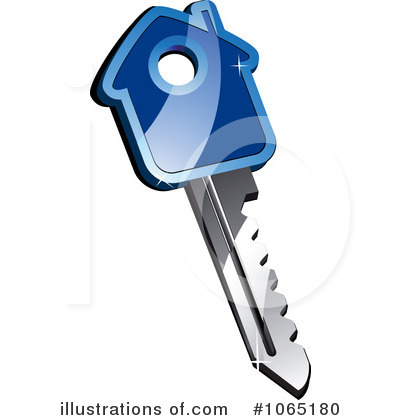 Royalty-Free (RF) House Key Clipart Illustration by Vector Tradition SM - Stock Sample #1065180