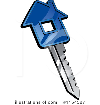 Royalty-Free (RF) House Key Clipart Illustration by Vector Tradition SM - Stock Sample #1154527