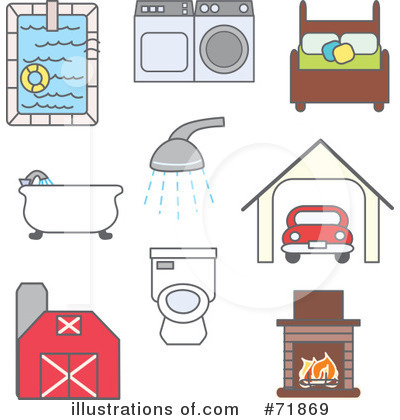 Royalty-Free (RF) Household Clipart Illustration by inkgraphics - Stock Sample #71869