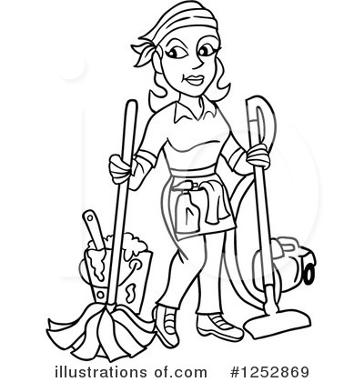 Maid Clipart #1252869 by LaffToon