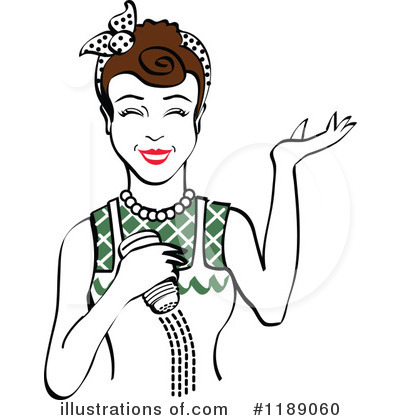 Royalty-Free (RF) Housewife Clipart Illustration by Andy Nortnik - Stock Sample #1189060