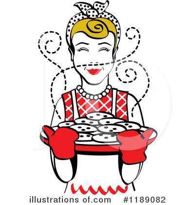 Royalty-Free (RF) Housewife Clipart Illustration by Andy Nortnik - Stock Sample #1189082
