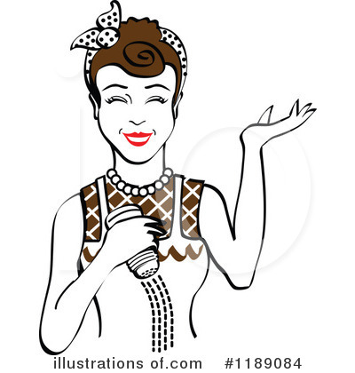 Royalty-Free (RF) Housewife Clipart Illustration by Andy Nortnik - Stock Sample #1189084