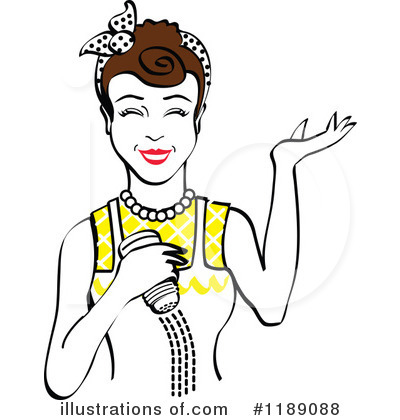 Royalty-Free (RF) Housewife Clipart Illustration by Andy Nortnik - Stock Sample #1189088