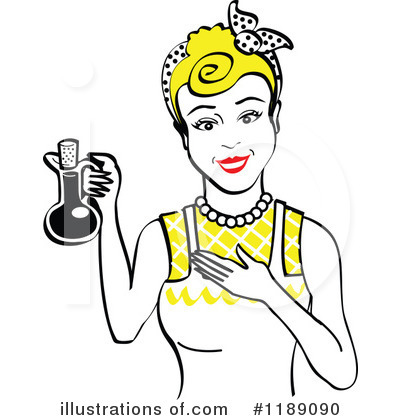 Royalty-Free (RF) Housewife Clipart Illustration by Andy Nortnik - Stock Sample #1189090
