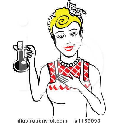 Royalty-Free (RF) Housewife Clipart Illustration by Andy Nortnik - Stock Sample #1189093