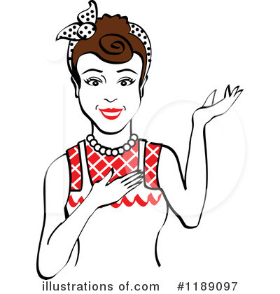 Royalty-Free (RF) Housewife Clipart Illustration by Andy Nortnik - Stock Sample #1189097