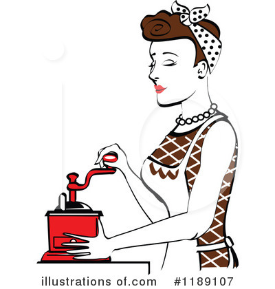 Royalty-Free (RF) Housewife Clipart Illustration by Andy Nortnik - Stock Sample #1189107
