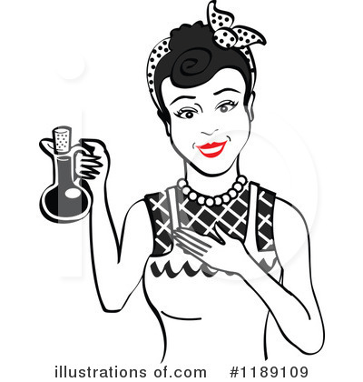Royalty-Free (RF) Housewife Clipart Illustration by Andy Nortnik - Stock Sample #1189109