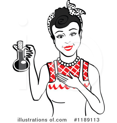 Royalty-Free (RF) Housewife Clipart Illustration by Andy Nortnik - Stock Sample #1189113