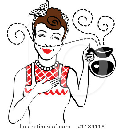 Royalty-Free (RF) Housewife Clipart Illustration by Andy Nortnik - Stock Sample #1189116