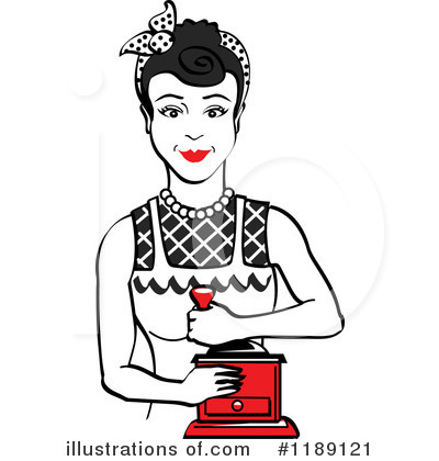 Royalty-Free (RF) Housewife Clipart Illustration by Andy Nortnik - Stock Sample #1189121
