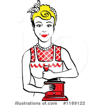 Royalty-Free (RF) Housewife Clipart Illustration by Andy Nortnik - Stock Sample #1189122