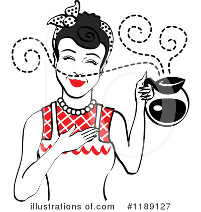 Royalty-Free (RF) Housewife Clipart Illustration by Andy Nortnik - Stock Sample #1189127