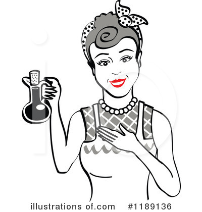 Royalty-Free (RF) Housewife Clipart Illustration by Andy Nortnik - Stock Sample #1189136